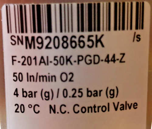 Bronkhorst High-Tech IN-FLOW O2 Mass Flow Controller F-201AI-50K-PGD-44-V F-201 - Picture 4 of 18