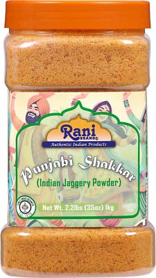 Rani Punjabi Shakkar (Gur Jaggery Powder) 35oz (2.2lbs) 1kg