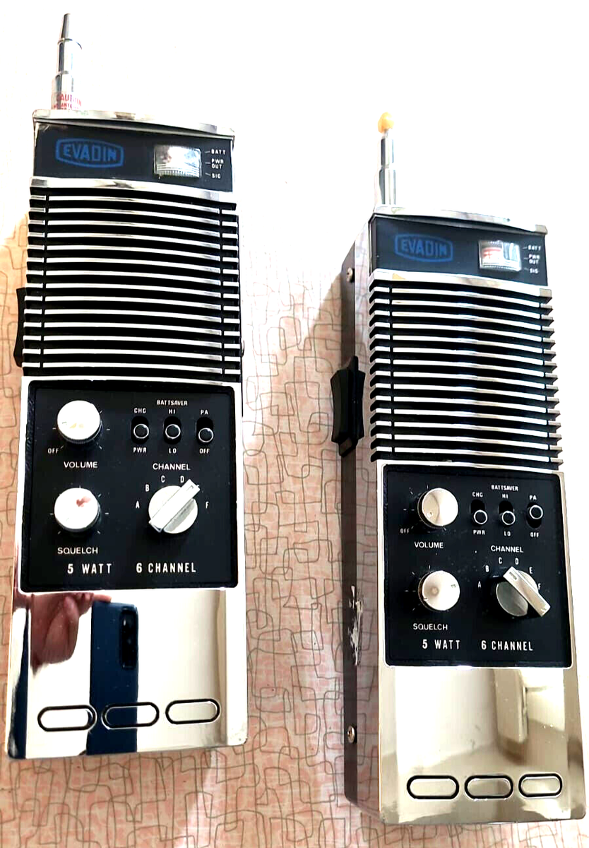 Walkie Talkie RARE 1970s EVADIN TC-60 Work | eBay