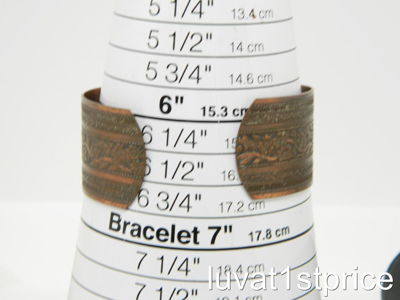 SOLID COPPER Daisy Floral Vine Adjustable Intrica… - image 5