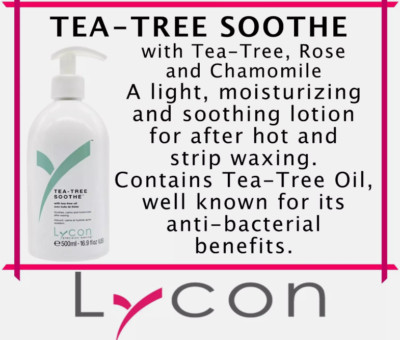 Lycon Wax Post Wax TEA-TREE SOOTHE 500mL 17oz Soothes, calms and moisturises
