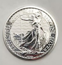 The Royal Mint £2 Britannia - 1 oz Silver Coin 999.0 Fine (2024) 89.30 per troy oz