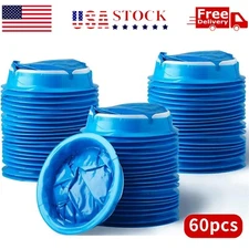 60 Pack Disposable Emesis Vomit Puke Throw-Up Barf Bags Air Sea Car Sickness Aid