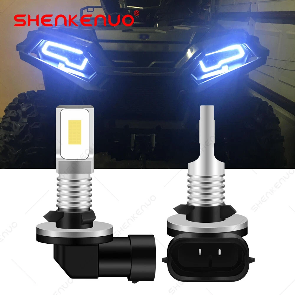 2X LED Headlight Bulb For Polaris Sportsman 800 850 1000 XP SP 8000K