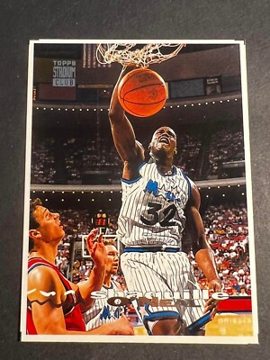 Box 31: 1993-94 St. Club OVERSIZE WHITE BORDER PROOF Shaquille O'Neal Magic