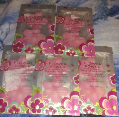 5 PACK Pacifica Flower Power Rose Stem Cell Targeted Face Masks
