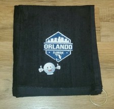 Orlando Florida Golf Sport Towel 16x18 Black