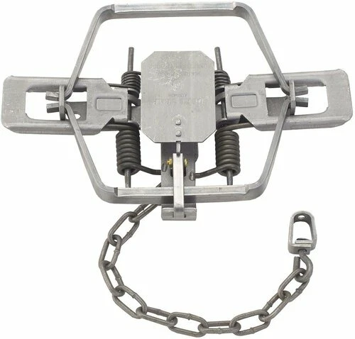 6 New Duke # 4 OFFSET 4X4 Coil Spring Traps 0503 Bobcat Coyote Lynx Trapping