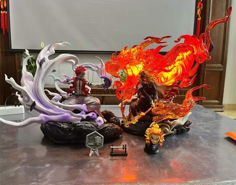 NIREN Studio Akaza VS Rengoku Kyoujurou Resin Demon Slayer with