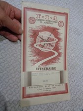 Old Tourist Card F�d�ration Internationale Automobile Gas Station BP