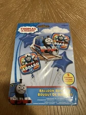 Thomas Tank Engine Foil 5pc Balloons Bouquet Birthday Party Decoration