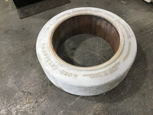 16X5X10-1/2 Unitrac Solid Press-On Forklift Tire Non Marking #T117 16X5X10-1/2 Unitrac Solid Press-On Forklift Tire Non Marking #T117