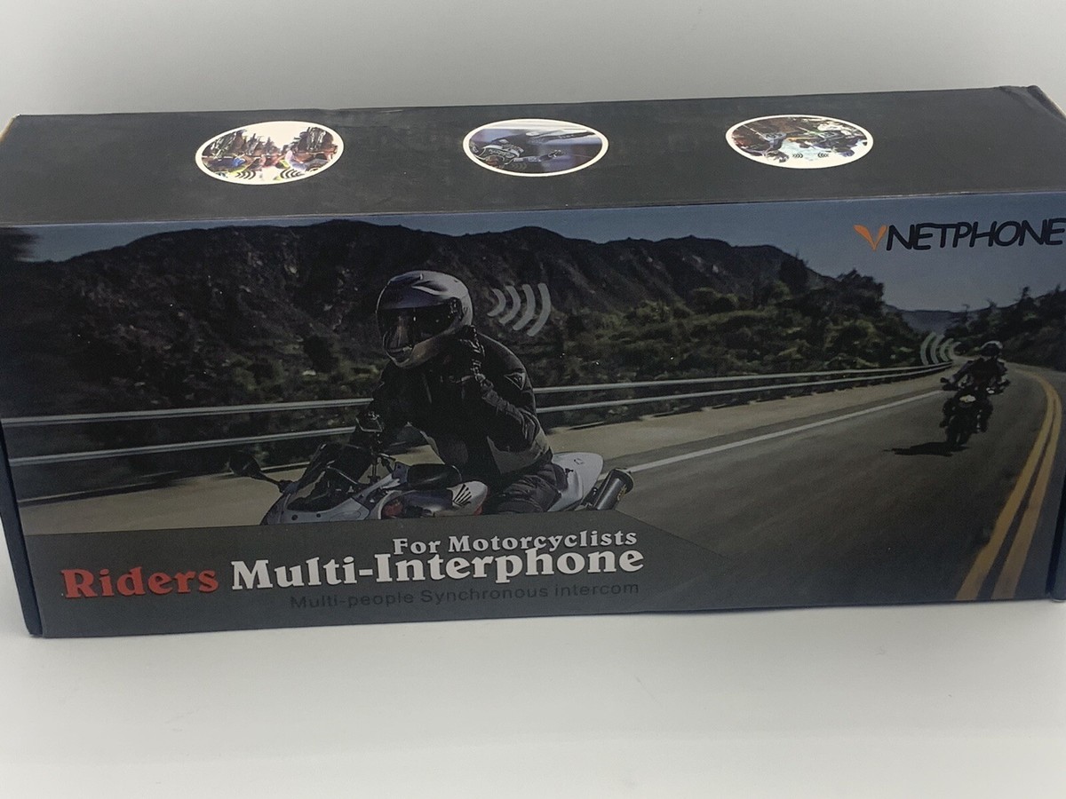 VNetphone V6c Riders Multi-interphone for Motorcyclists Bluetooth