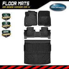 Floor Mats For 2023-2024 Honda Cr-v Front Rear Cargo Liner Rubber Tpe Waterproof Floor Mats For 2023-2024 Honda Cr-v Front Rear Cargo Liner Rubber Tpe Waterproof