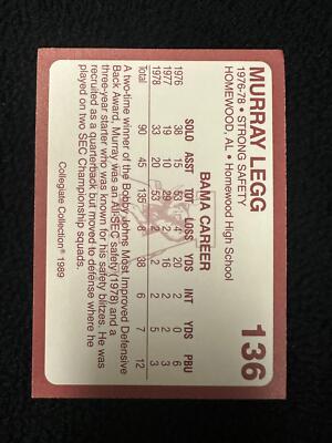 1989 Collegiate Collection Coke Alabama Crimson Tide (580) #136