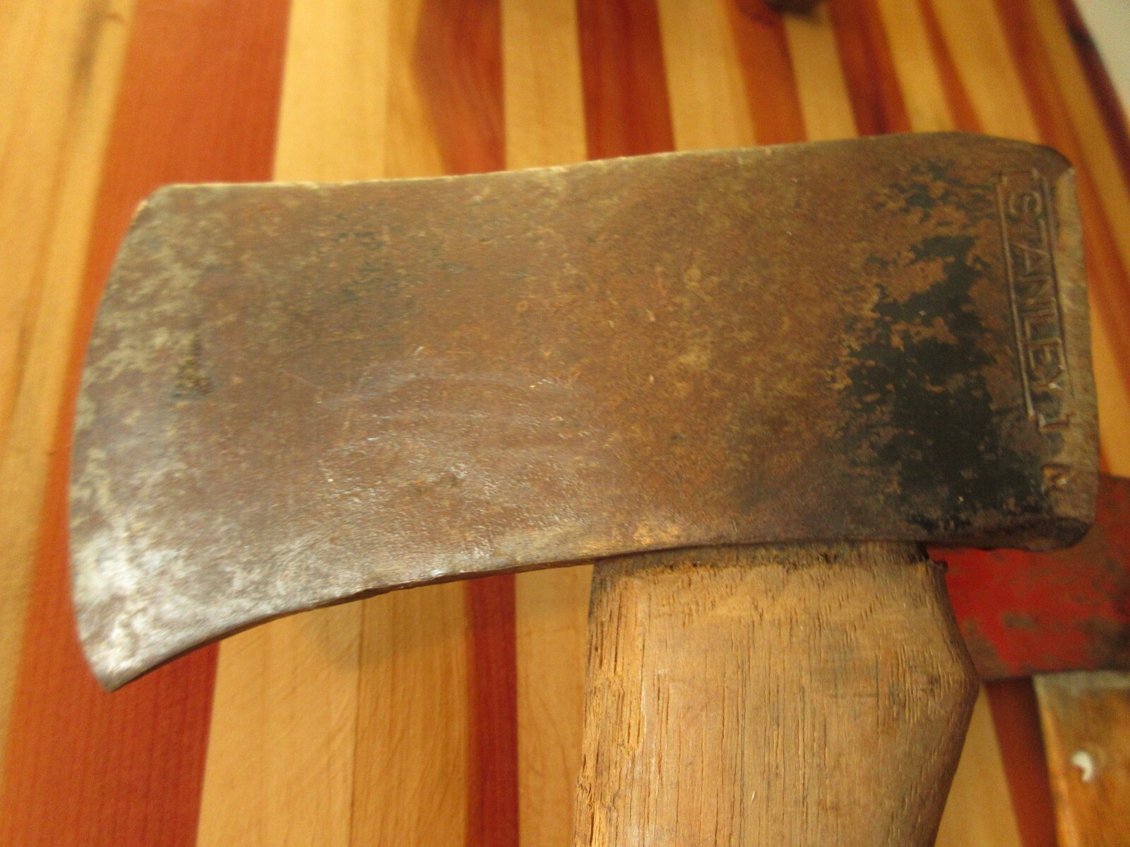 Vintage Lot of 2 Hatchets One Stanley & One Unknown Carpenter Toolbox