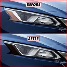 For 19-25 Nissan Altima Headlight Amber Side Marker Smoke Vinyl Tint Overlays