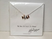 Disney Parks Collection Necklace Minnie Mouse Bows tri-color-