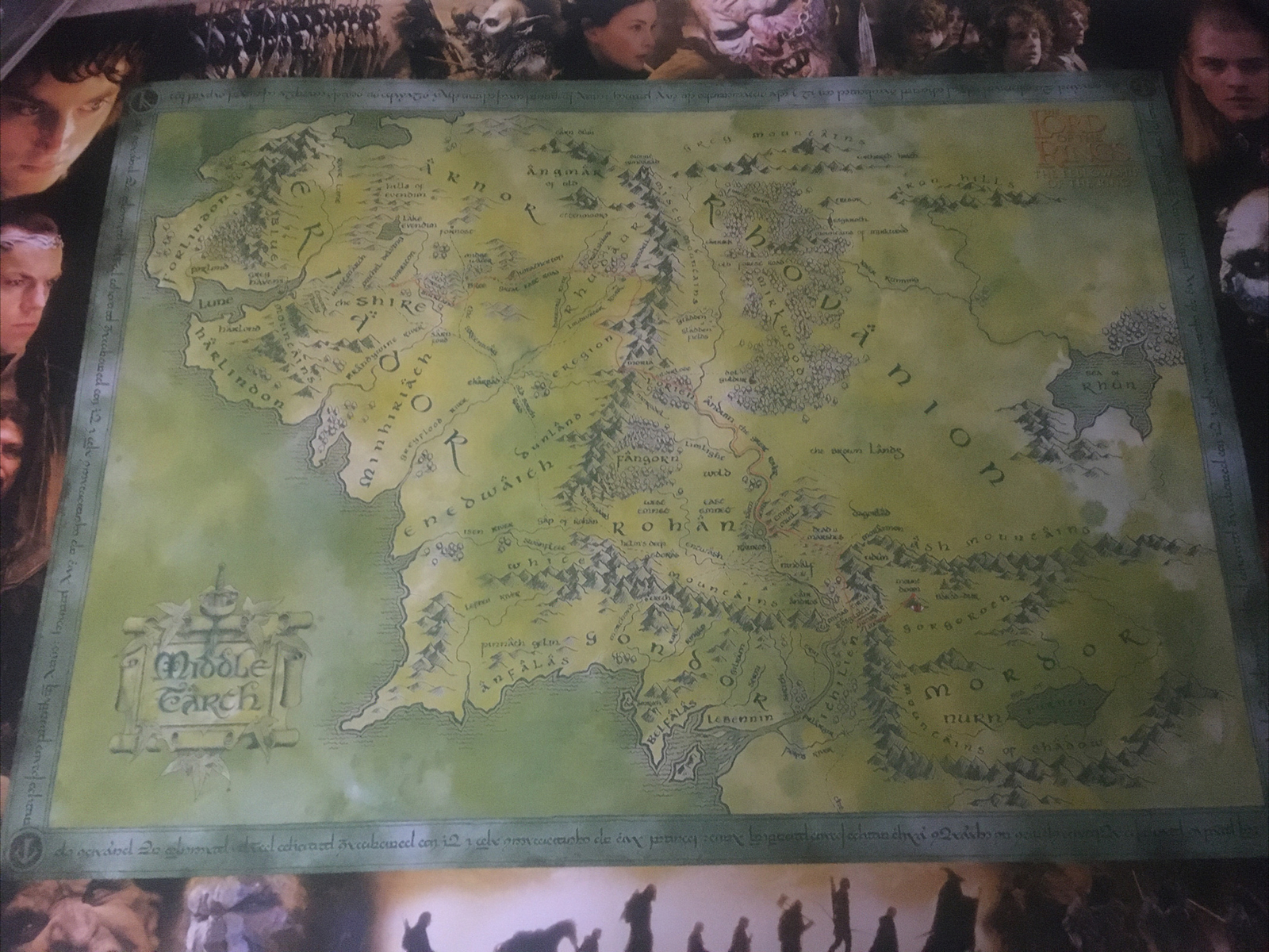 Mapa de la Tierra Media - El Señor de los Anillos (POSTER)