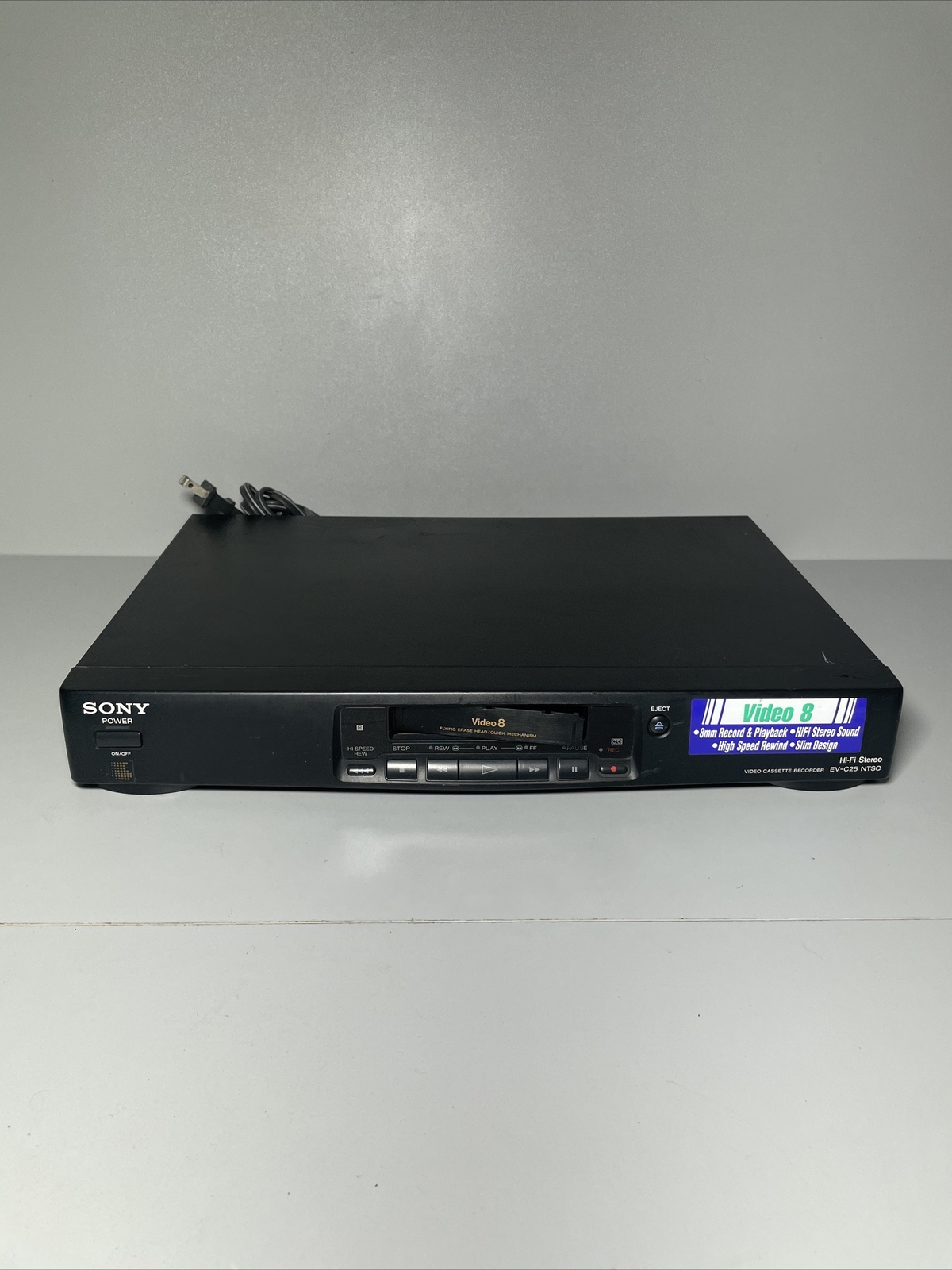 SONY EVC25 NTSC Video8 8mm Video Cassette HiFi Stereo Player Recorder