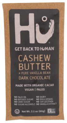Hu Kitchen Organic Dark Chocolate Cashew Butter Vanilla Bar 2.1 Oz Pack Of 4