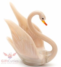 Glass bird Swan "murano" figurine handmade 