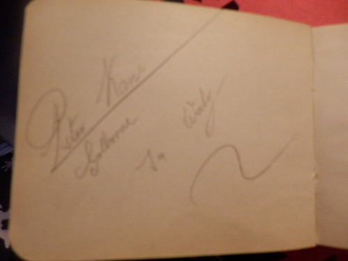 PETER KANE - PUGILE BRITANNICO - AUTOGRAFO