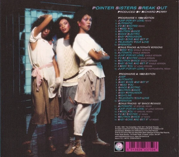 POINTER SISTERS - BREAK OUT - 2CD DELUXE EDITION - REMASTERED - BIG BREAK - 2011 - Bild 2 von 2