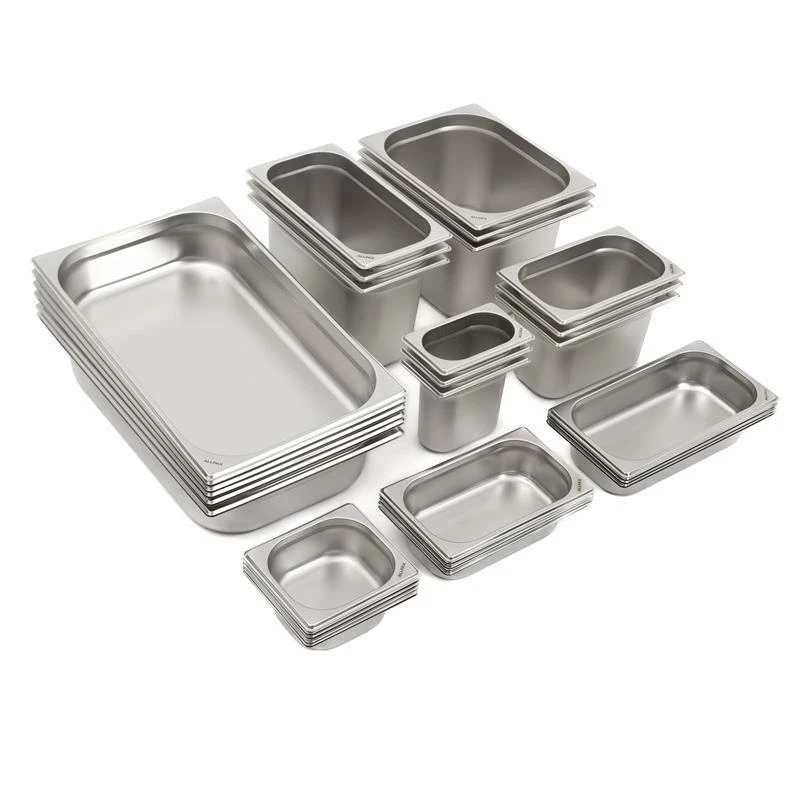 GN Behälter Gastronomiebehälter Gastronorm Edelstahl ALLPAX Größe 2/1 bis 1/9