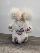 Vintage Easter Giggle Bunny Animated Talking Tickle Wiggle Toy Plush Dandee