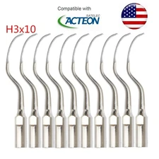 H3x10 Dental Ultrasonic Perio Scaling Tips Fit Satelec DTE Scaler Handpieces