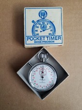 Vintage Montreluxe 7 Jewels Stopwatch Swiss Precision Made Pocket Timer