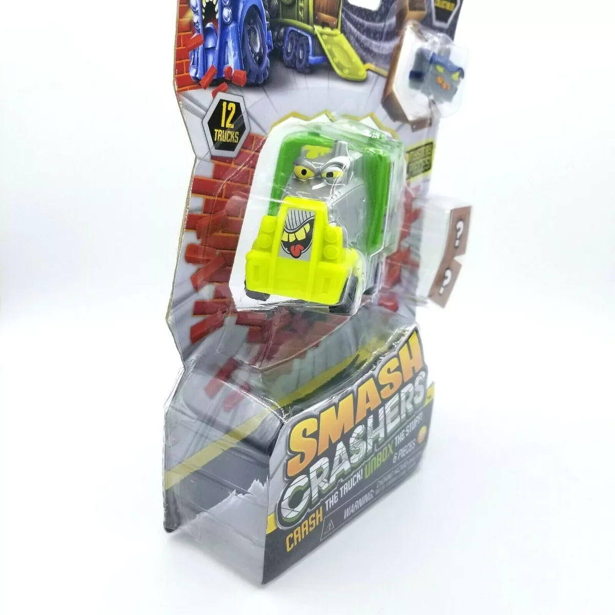 4 packs Smash Crashers Toy Trucks Cars - w free play box