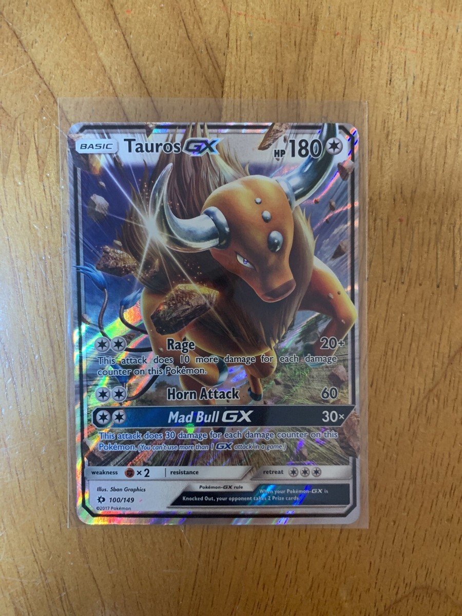 tauros gx pokemon card value Amazon.com: Tauros-GX - 144/149 Colorless Colorless Tauros GX 2017 Sun &