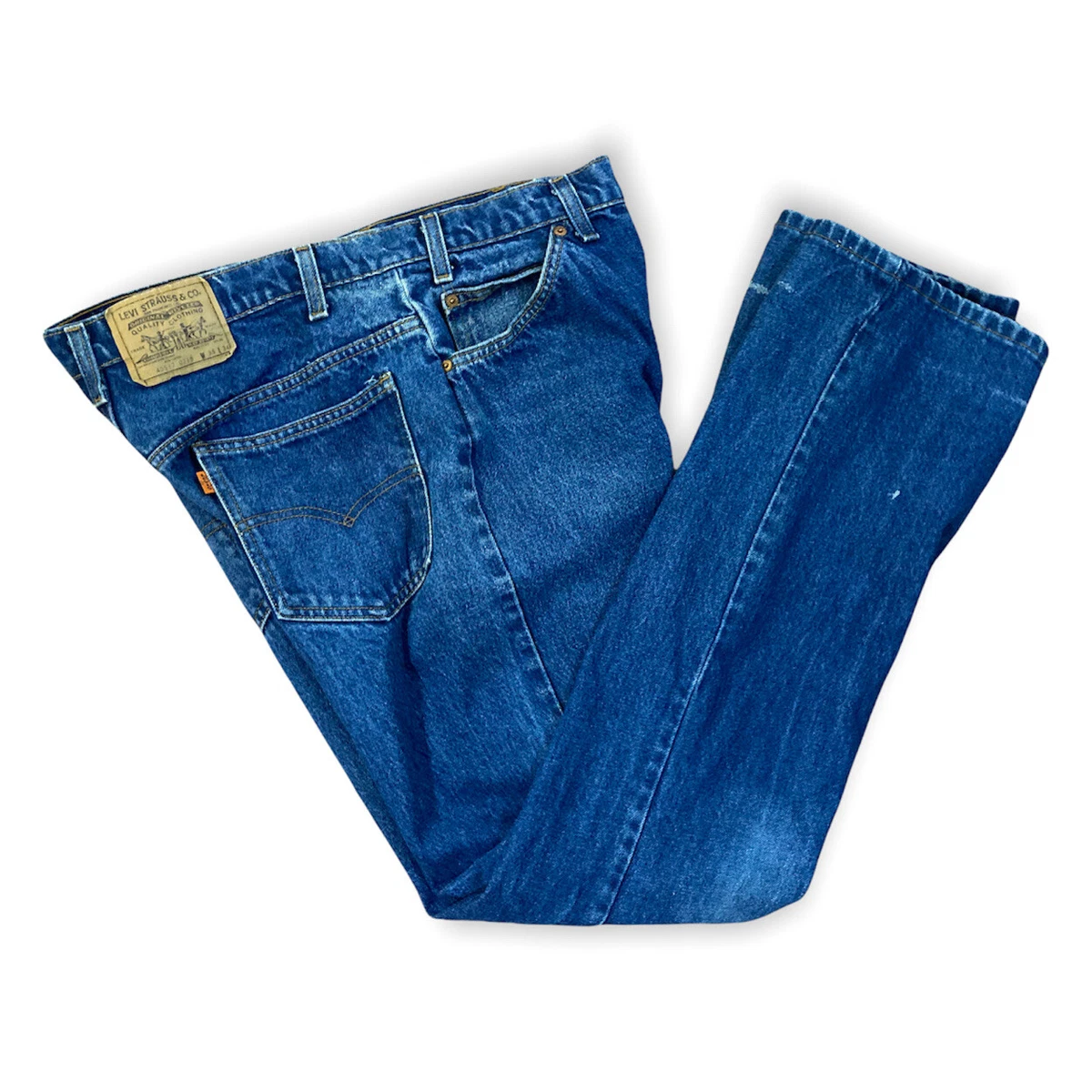 Vintage Levis 517 jeans men 38 33 80s 70s USA made orange tab 40517 0215 READ