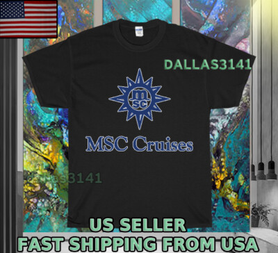 NEW SHIRT MSC CRUISE BLUE LOGO T-SHIRT UNISEX FUNNY MEN'S SIZE S-5XL