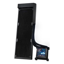 Lian-Li HydroShift LCD AIO 360 Fan-Less Liquid Cooler with 2.88" LCD, Black