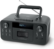 MUSE M-182 DB Portable DAB+ FM Radio CD Cassette Player Bluetooth Boombox Black