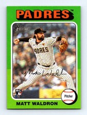 #604 2024 Topps Heritage Matt Waldron RC San Diego Padres