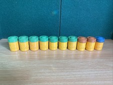 Lot of 10 Vintage Colorful KODAK Film Cannisters Empty