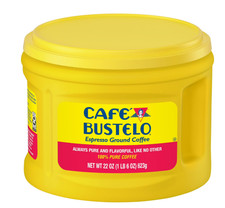 Cafe Bustelo Espresso Ground Coffee, Dark Roast, 22 oz Canister 10.68 per pound