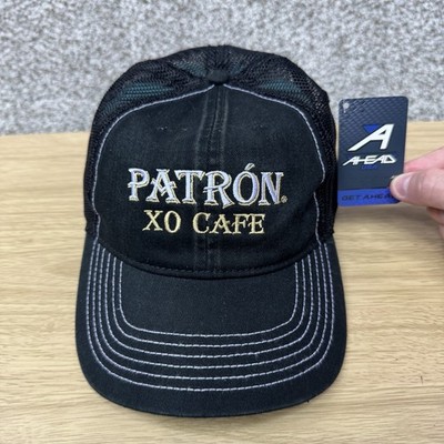 NEW Patron XO Cafe Hat Cap Snap Back Black Mesh Back AHEAD Classic Cut Golf Dad