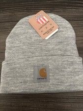 Carhartt Men  s Knit Cuffed Beanie Gray One Size Winter Hat Carhartt Ski Work Hat