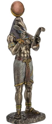 Thoth Ägyptischer Gott der Erkenntnis Bronze Figur