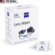 Zeiss Lens Wipes, White, 220 Count 220 Pack of 1 , White