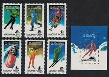 Hungary Winter Olympic Games Calgary 6v+MS 1987 MNH SG#3802-MS3808