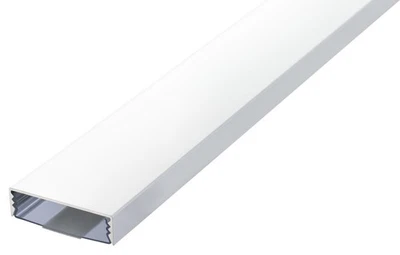 ALUNOVO Flacher Aluminium Kabelkanal in Weiss matt RAL9003 in versch. Längen - Bild 1 von 3