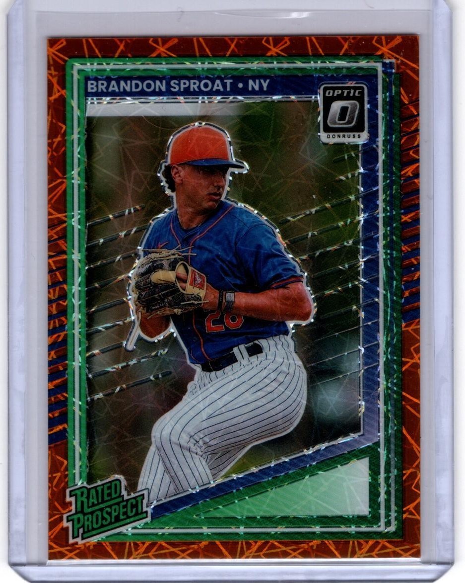 Donruss 2025 Brandon Sproat Optic O Baseball Rated Prospect #119 Orange Velocity