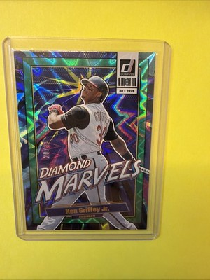 2026 Donruss KEN GRIFFEY JR. Diamond Marvels Green SP  X-Plosion /25 REDS #19