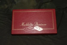 Puremco Dominoes -White Body and Black Pips(Dots) - Instruction sheet inside